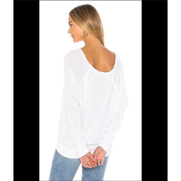 NWT Free People Santa Clara Thermal Top in Alabaster - Picture 2 of 3